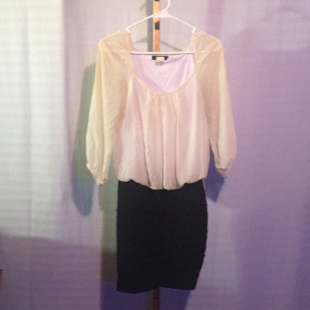 Mid length long sleeve dress